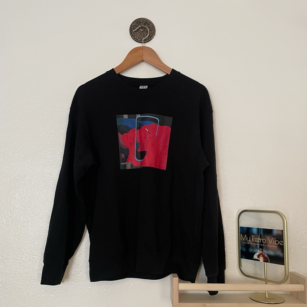 Uniqlo Kaws Warhol Sweatshirt Black Size Medium